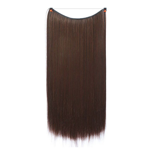 Extensions 22 inches Krullend Rechte Volledige Hoofd Onzichtbare Draad Secret String Geen Clips in Hair Extensions