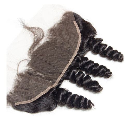 13x4 Losse Wave Pre Geplukt Kant Frontale Sluiting Met Baby Haar Oor Tot Oor Gebleekte Knopen 100% Remy Human Hair Weave