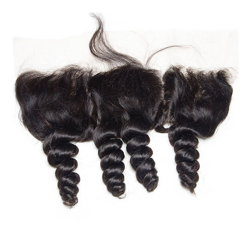 13x4 Losse Wave Pre Geplukt Kant Frontale Sluiting Met Baby Haar Oor Tot Oor Gebleekte Knopen 100% Remy Human Hair Weave